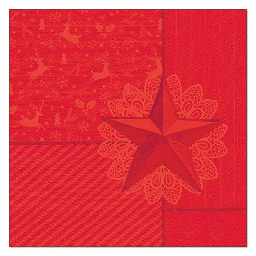 Servietten, rot "ROYAL Collection" 1/4-Falz 40 x 40 cm "Rising Star" 1