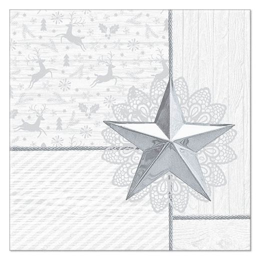 Servietten, weiss "ROYAL Collection" 1/4-Falz 40 x 40 cm "Rising Star" 1