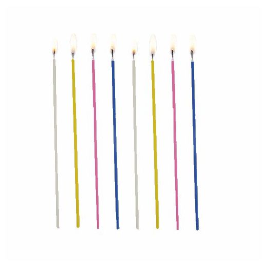 Spaghettikerzen Ø 3 mm · 16,5 cm farbig sortiert 1