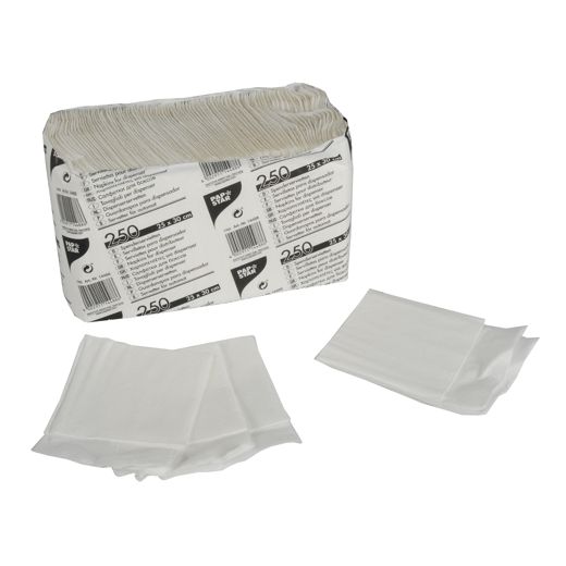 Spenderservietten, weiss 1-lagig 25 x 30 cm 1