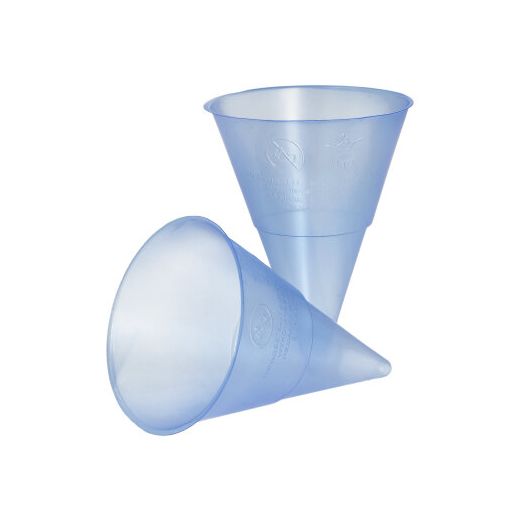 Spitzbecher 115 ml aus blauem Kunststoff "Blue Cone" 1