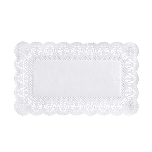 Spitzenpapiere eckig 30 x 18 cm weiss 1