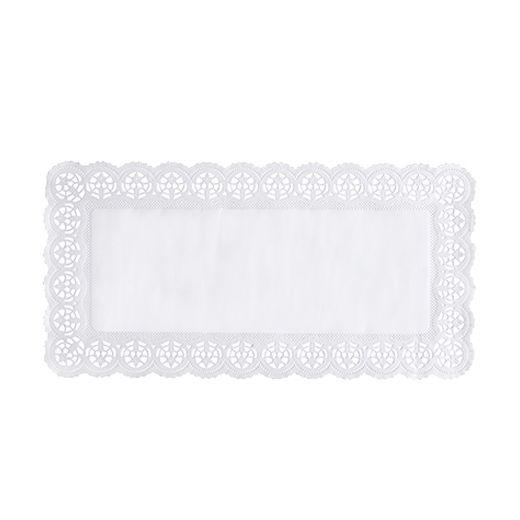 Spitzenpapiere eckig 40 x 20 cm weiss 1