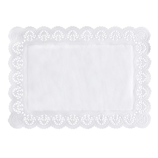 Spitzenpapiere eckig 45 x 32 cm weiss 1