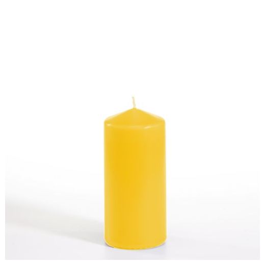 Stumpenkerzen goldgelb Ø 60 mm · 130 mm 1