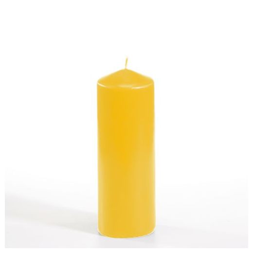 Stumpenkerzen goldgelb Ø 60 mm · 165 mm 1