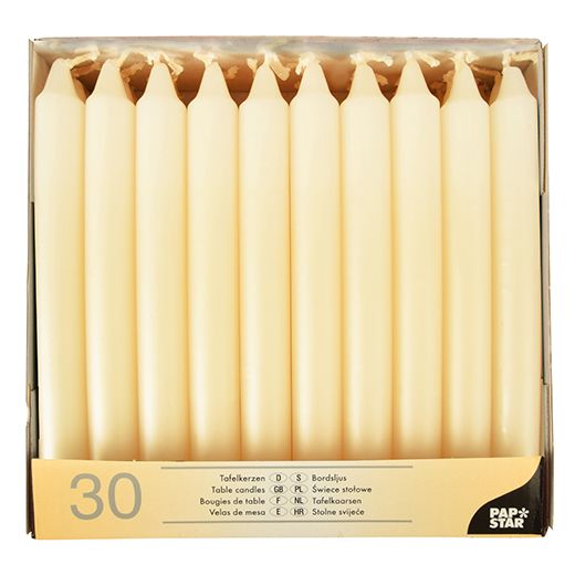 Tafelkerzen creme Ø 2,1 cm · 19,6 cm 1
