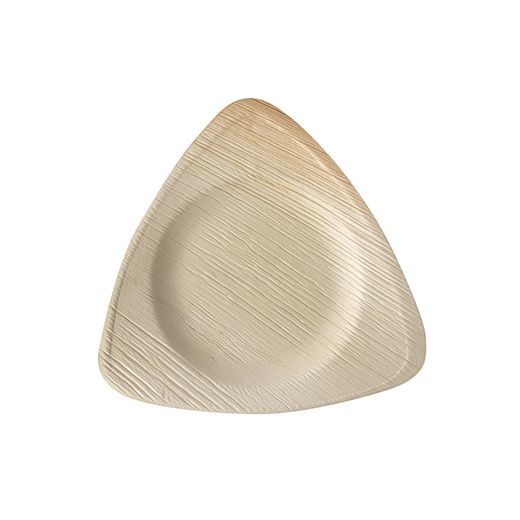 Palmblatt Teller 3-eckig "pure", 20 x 20 cm 1