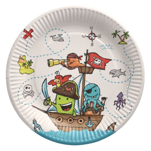 Pappteller Ø 23 cm "Pirate Crew" 1