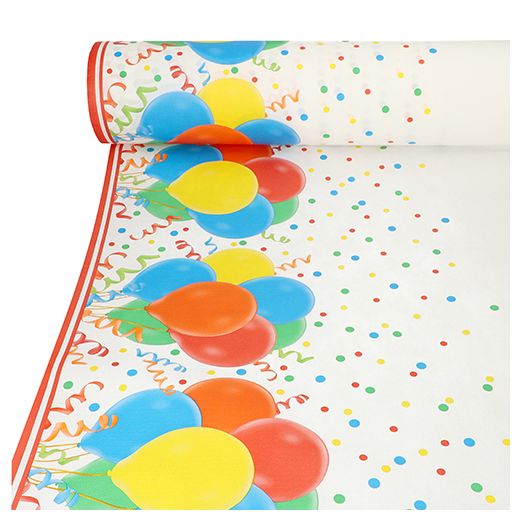 Tischdecke, stoffähnlich, Vlies "soft selection plus" 40 m x 1,18 m "Lucky Balloons" 1