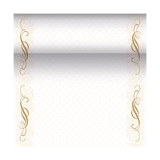 Tischläufer, PV-Tissue "Royal Collection" "ROYAL Collection" 24 m x 40 cm "Megan" gold  1