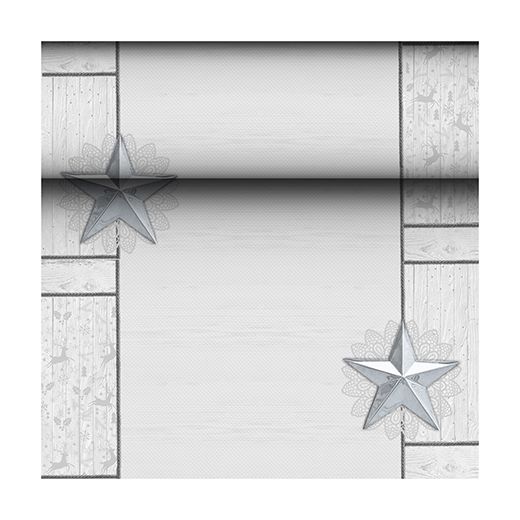 Tischläufer, Tissue "ROYAL Collection" 24 m x 40 cm weiss "Rising Star" 1