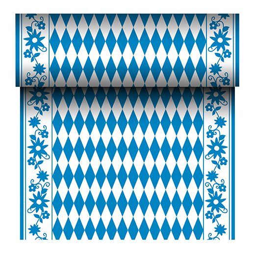 Tischläufer aus Airlaid, stoffähnlich 24 m x 40 cm "Bayrisch Blau" 1