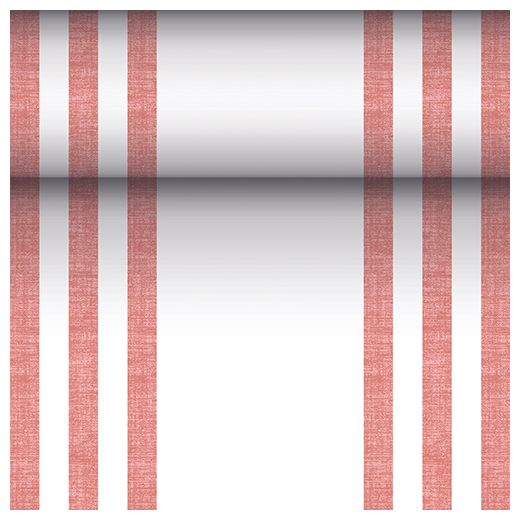 Tischläufer bordeaux, stoffähnlich, PV-Tissue Mix, "ROYAL Collection", 24 m x 40 cm, "Lines" 1