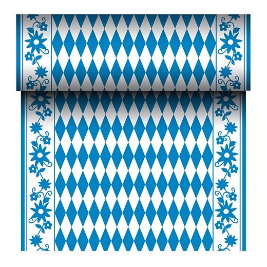 Tischläufer aus Airlaid, stoffähnlich 24 m x 40 cm "Bayrisch Blau" 1