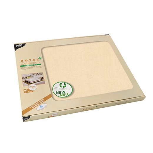Wasserdichte Tischsets PV-Tissue, champagner "ROYAL Collection Plus" 30 x 40 cm 1