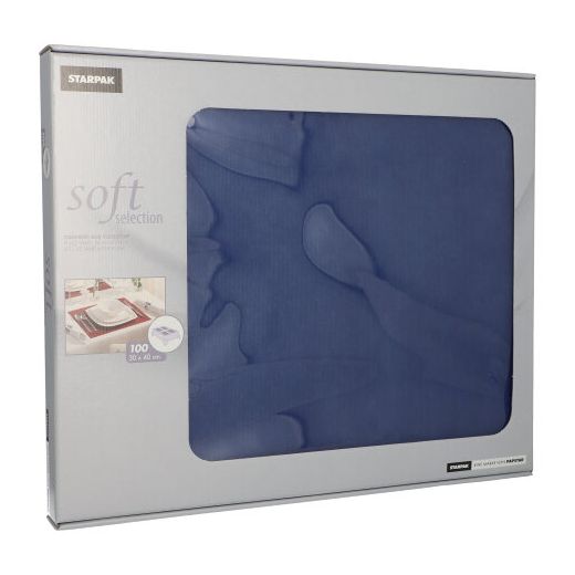 Vlies Tischsets, dunkelblau "soft selection" 30 x 40 cm 1