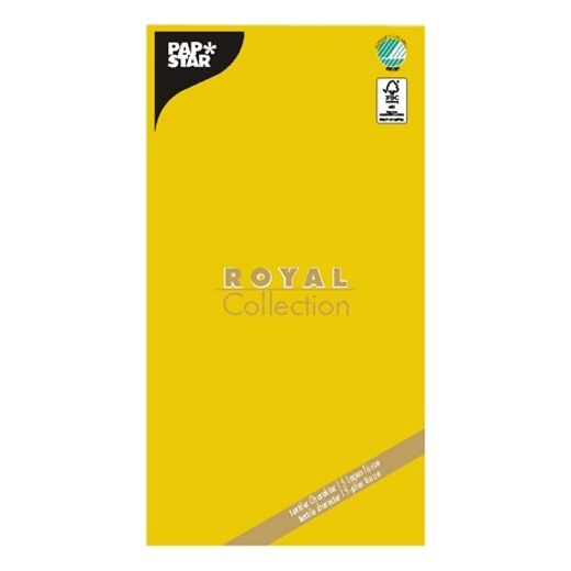 Tissue Tischdecke, gelb "ROYAL Collection" 120 x 180 cm 1