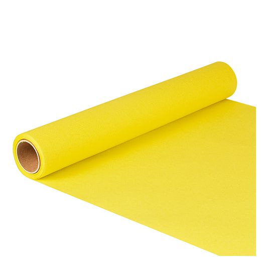 Tissue Tischläufer, gelb "ROYAL Collection" 5 m x 40 cm auf Rolle 1