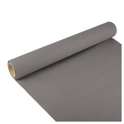 Tissue Tischläufer, grau "ROYAL Collection" 3 m x 40 cm auf Rolle 1