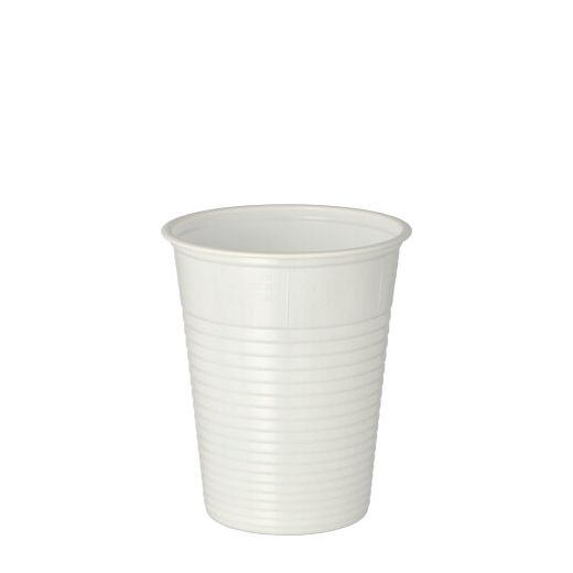 Plastikbecher (PS) "Economy" 0,18 l Ø 7,03 cm · 8,3 cm weiss 1
