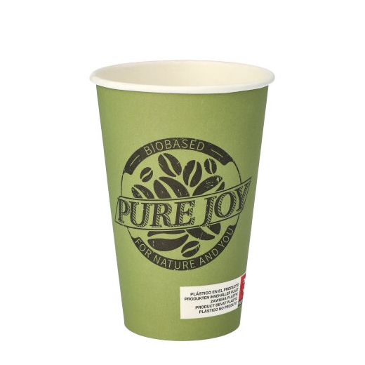 Pappbecher  "pure" 0,3 l grün "Pure Joy" 1