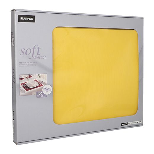 Vlies Tischsets, gelb "soft selection" 30 x 40 cm 1