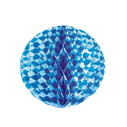 Wabenball Ø 30 cm "Bayrisch Blau" schwer entflammbar 1