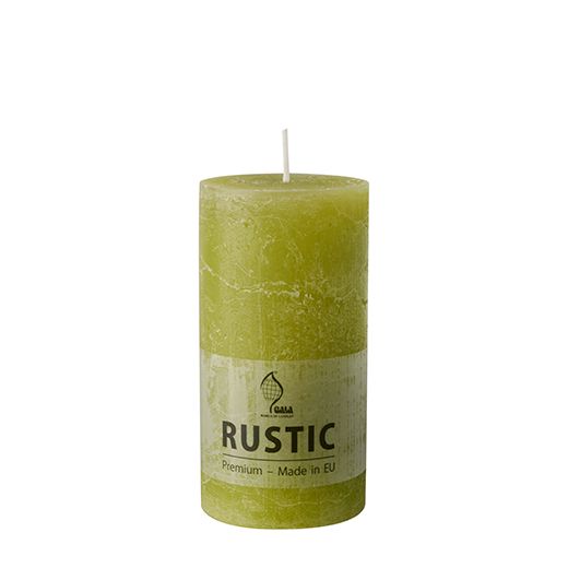 Stumpenkerzen "Rustic", birke, Ø 68 mm · 130 mm, durchgefärbt 1