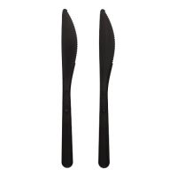 Messer (Mehrweg), PP, 18,5 cm, schwarz, extra stabil
