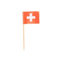 Partypicker, Flaggen 8 cm "Schweiz"