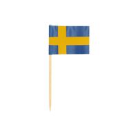 Partypicker, Flaggen 8 cm "Sweden"
