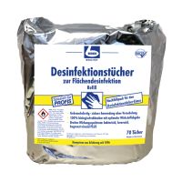 "Dr. Becher" Desinfektionstücher 29 x 30 cm weiss zur Flächendesinfektion im Nachfüllpack
