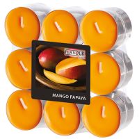 Duftteelichter, Mango-Papaya, Ø 37,5 mm · 16,6 mm, "Flavour"
