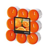 Duftteelichter, Orange, Ø 37,5 mm · 16,6 mm, "Flavour"