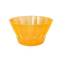 Einweg-Dessertschalen / Eisbecher To Go, PS rund 500 ml Ø 13 cm · 7,5 cm orange