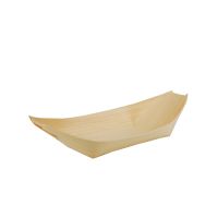 Fingerfood-Schalen aus Holz "pure", 19 x 10 cm "Schiffchen"