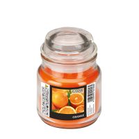 Duftkerzen im Glas, Orange,  Ø 63 mm · 85 mm, "Flavour" 