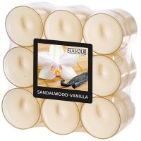 Duftteelichter, Sandalwood-Vanilla, Ø 38 mm · 24 mm, "Flavour"