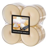 Maxi-Duftteelichter, Sandalwood-Vanilla, Ø 59 mm · 24 mm, "Flavour"