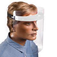 Gesichtsschutzmaske inkl. 2 Visiere, 25 cm, weiss, zum Selbstaufbau