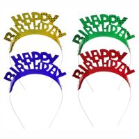 Haarreif für Geburtstag, farbig sortiert "Happy Birthday"