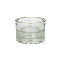 Kerzenhalter Glas Ø 8,2 cm · 5,7 cm klar "2in1" für Teelichte und Maxilichte