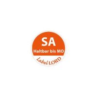 HACCP Etiketten Ø 19 mm orange "Aqualabel" SA haltbar bis Mo, abwaschbar