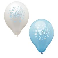 Luftballons für Babyparty Ø 25 cm "It's a boy"