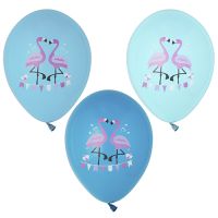 Luftballons mit Flamingo-Muster Ø 29 cm farbig sortiert "Flamingo"