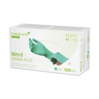 Nitril-Handschuhe, puderfrei grün "Nitril Green Plus" Größe L