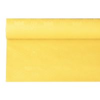 Papiertischdecke gelb mit Damastprägung 6 x 1,2 m