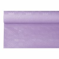Papiertischdecke lila mit Damastprägung 6 x 1,2 m