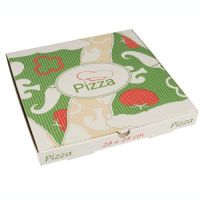 Pizzakartons, Cellulose "pure" eckig 28 x 28 x 3 cm